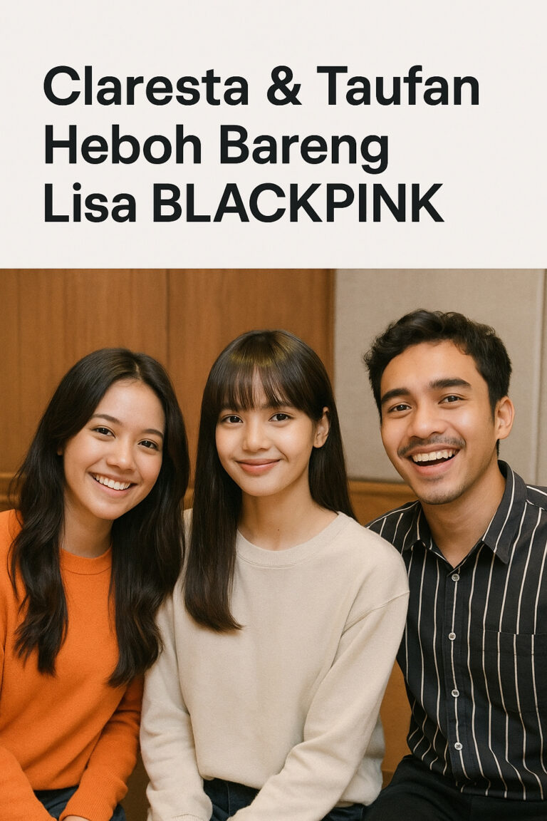 Claresta & Taufan Heboh Bareng Lisa BLACKPINK