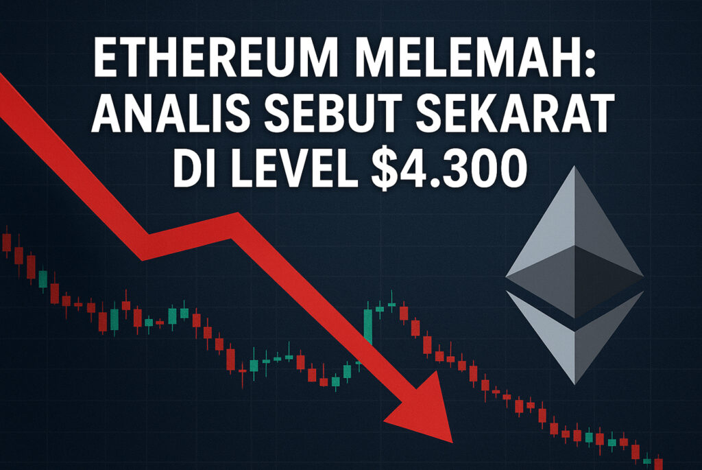 Ethereum Melemah: Analis Sebut Sekarat di Level $4.300
