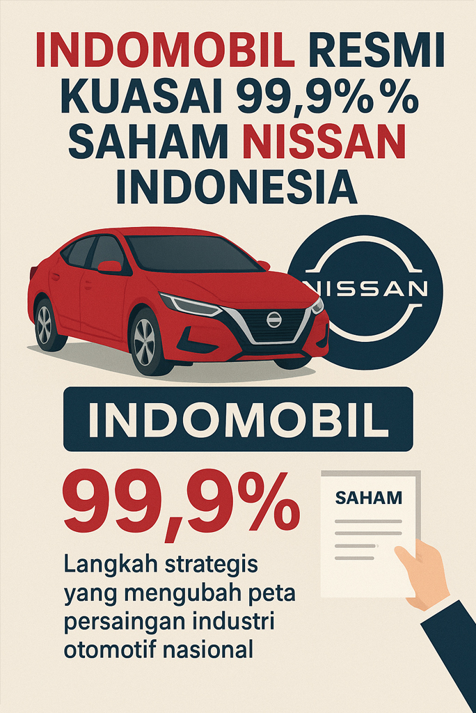 Indomobil Resmi Kuasai 99,9% Saham Nissan Indonesia