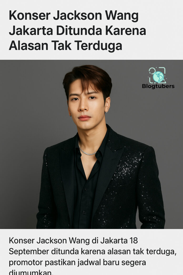 Konser Jackson Wang Jakarta Ditunda Karena Alasan Tak Terduga