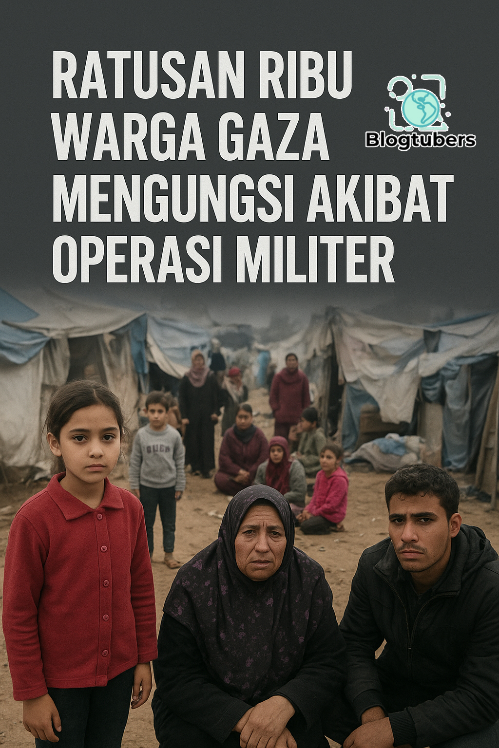 Ratusan Ribu Warga Gaza Mengungsi Akibat Operasi Militer