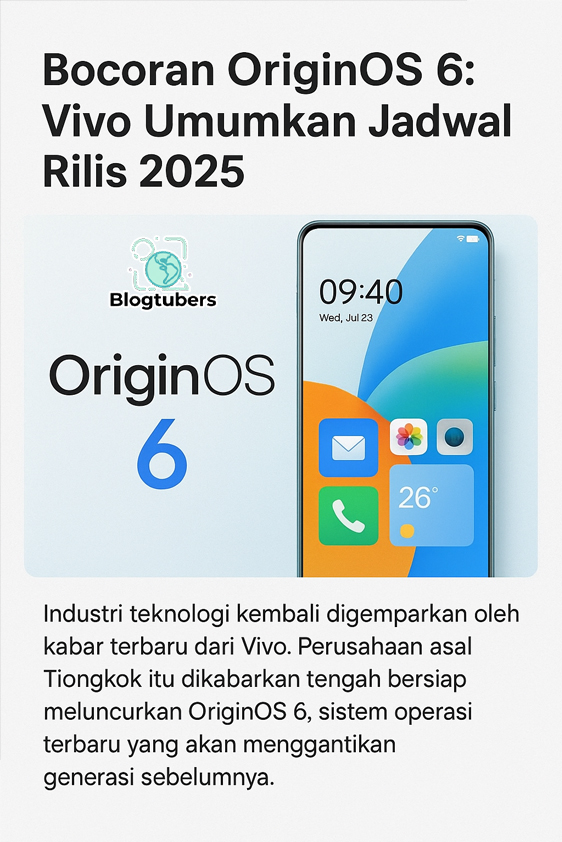 Bocoran OriginOS 6: Vivo Umumkan Jadwal Rilis 2025