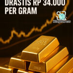 Harga Emas Naik Drastis Rp 34.000 per Gram