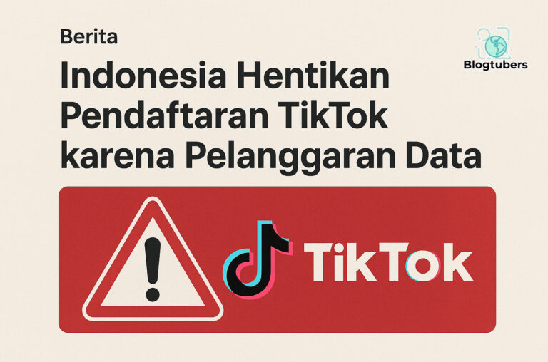 Indonesia Hentikan Pendaftaran TikTok karena Pelanggaran Data